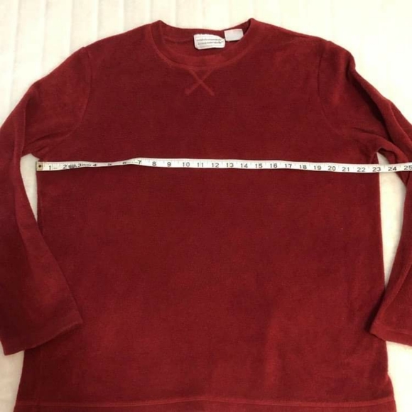 BOGO🦋 Deep Red Colour Pullover Fleece Sweater - Picture 8 of 10